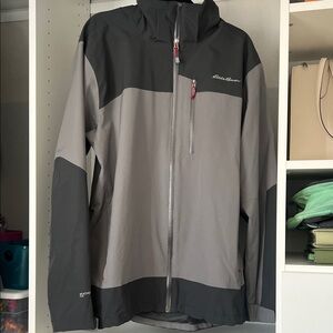 Eddie Bauer Men's Black and Gray Performance Jacket